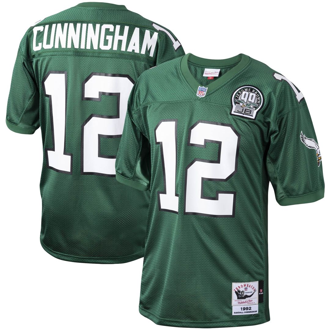 Philadelphia Eagles 1994 Randall Cunningham Mitchell & Ness Authentic Throwback Retired Player Jersey - White