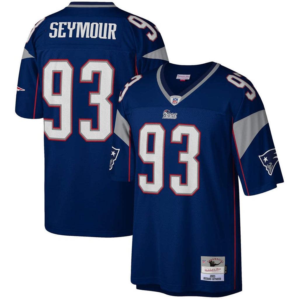 New England Patriots Richard Seymour Mitchell & Ness Legacy Replica Jersey - Navy