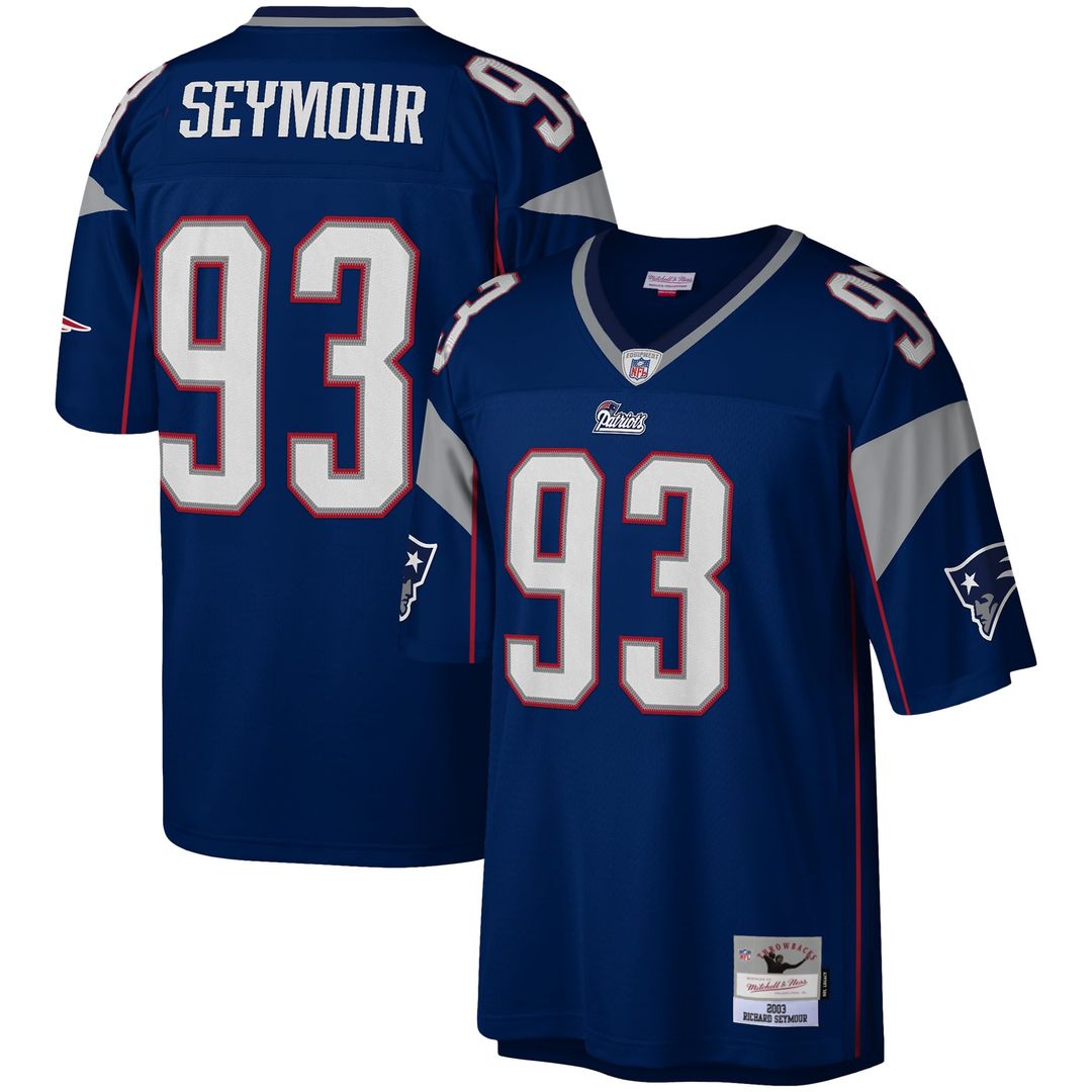 New England Patriots Richard Seymour Mitchell & Ness Legacy Replica Jersey - Navy
