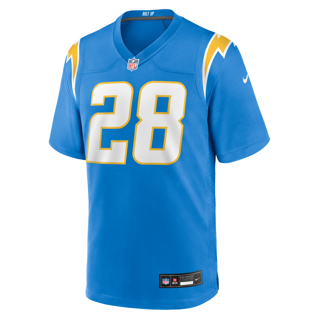 Los Angeles Chargers Isaiah Spiller Nike Game Jersey - Powder Blue