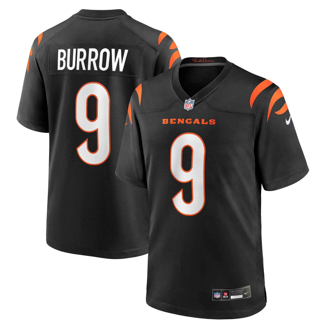 Cincinnati Bengals Joe Burrow Nike Player Game Jersey - Black