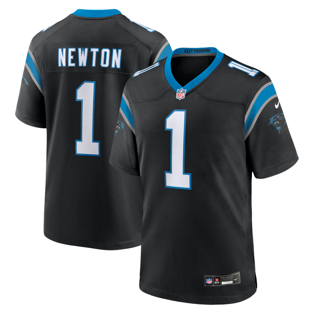 Carolina Panthers Cam Newton Nike Team Retired Game Jersey - Black