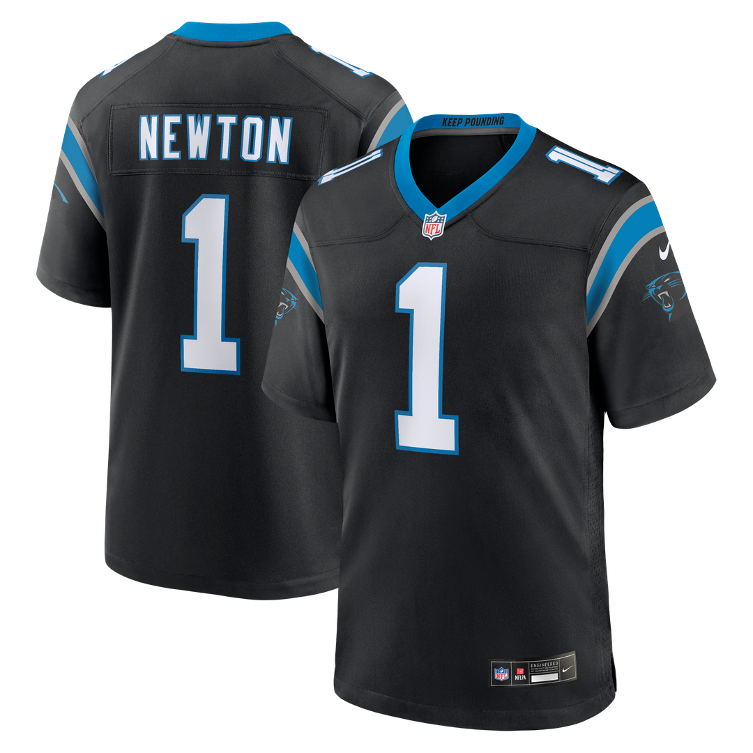 Carolina Panthers Cam Newton Nike Team Retired Game Jersey - Black