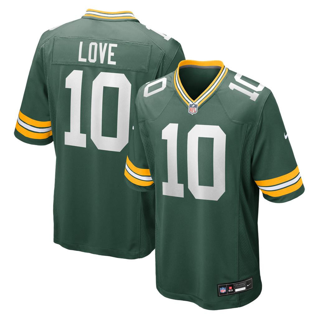 Green Bay Packers Jordan Love Nike Game Jersey - White