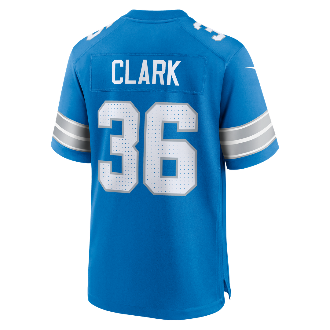 Detroit Lions Chuck Clark Nike Team Game Jersey - Blue