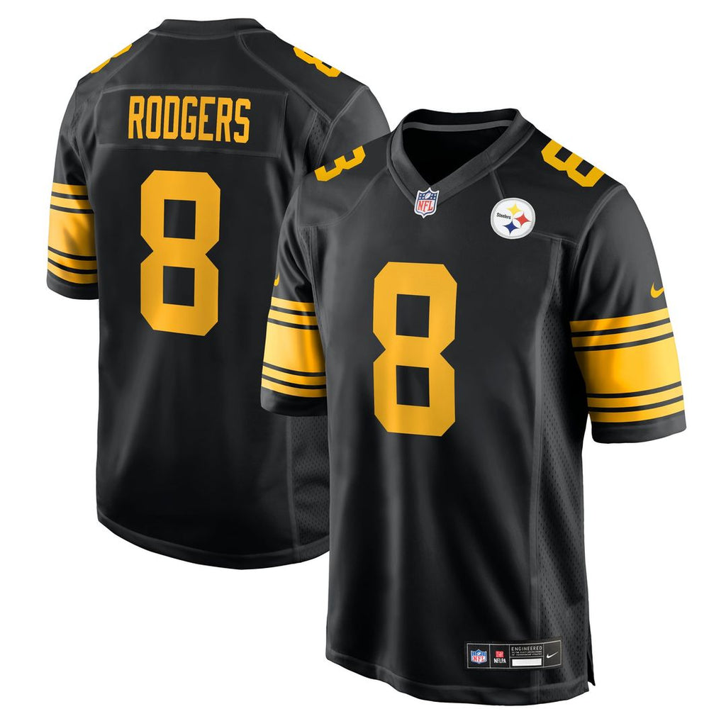 Pittsburgh Steelers Aaron Rodgers Nike Alternate Game Jersey - Black
