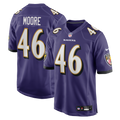 Baltimore Ravens Nick Moore Nike Game Jersey - Purple