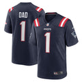 New England Patriots Number 1 Dad Nike Game Jersey - Navy