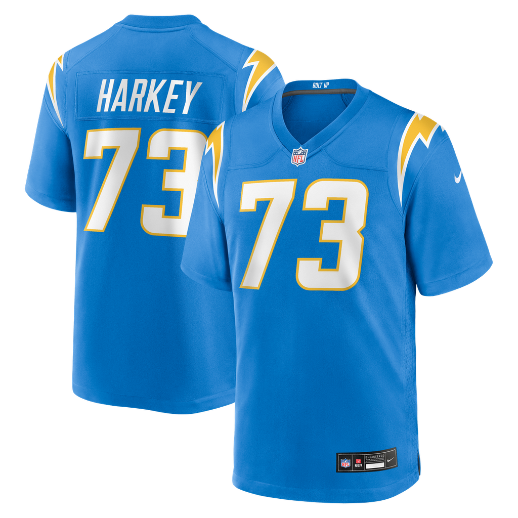 Los Angeles Chargers Alex Harkey Nike Team Game Jersey - Powder Blue