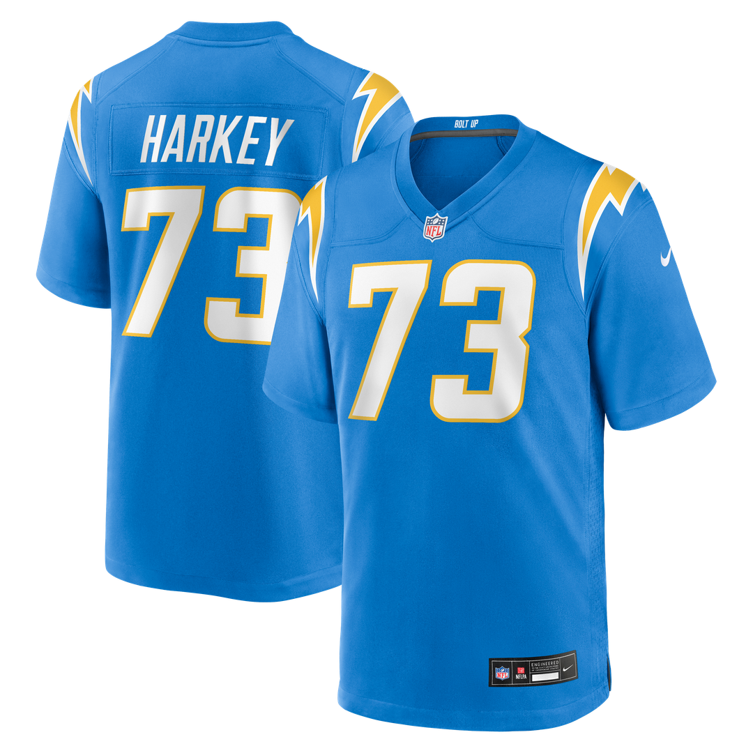 Los Angeles Chargers Alex Harkey Nike Team Game Jersey - Powder Blue