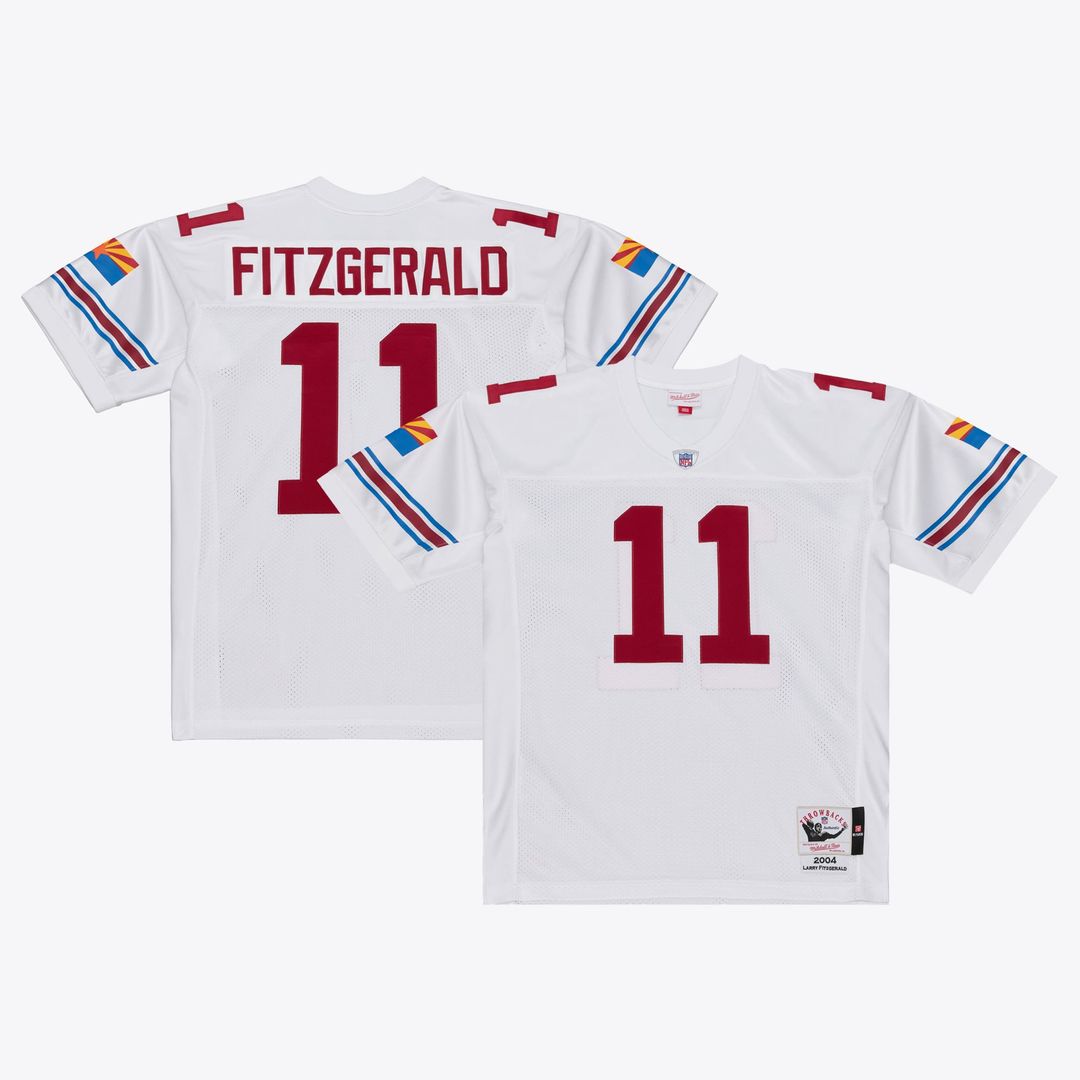 Arizona Cardinals Larry Fitzgerald Mitchell & Ness Big & Tall 2004 Legacy Retired Player Jersey - White
