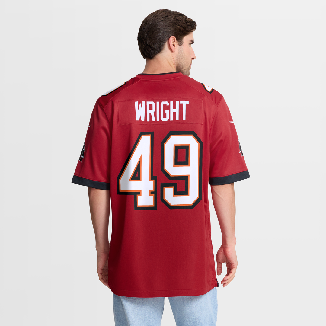 Tampa Bay Buccaneers Owen Wright Nike Team Game Jersey - Red
