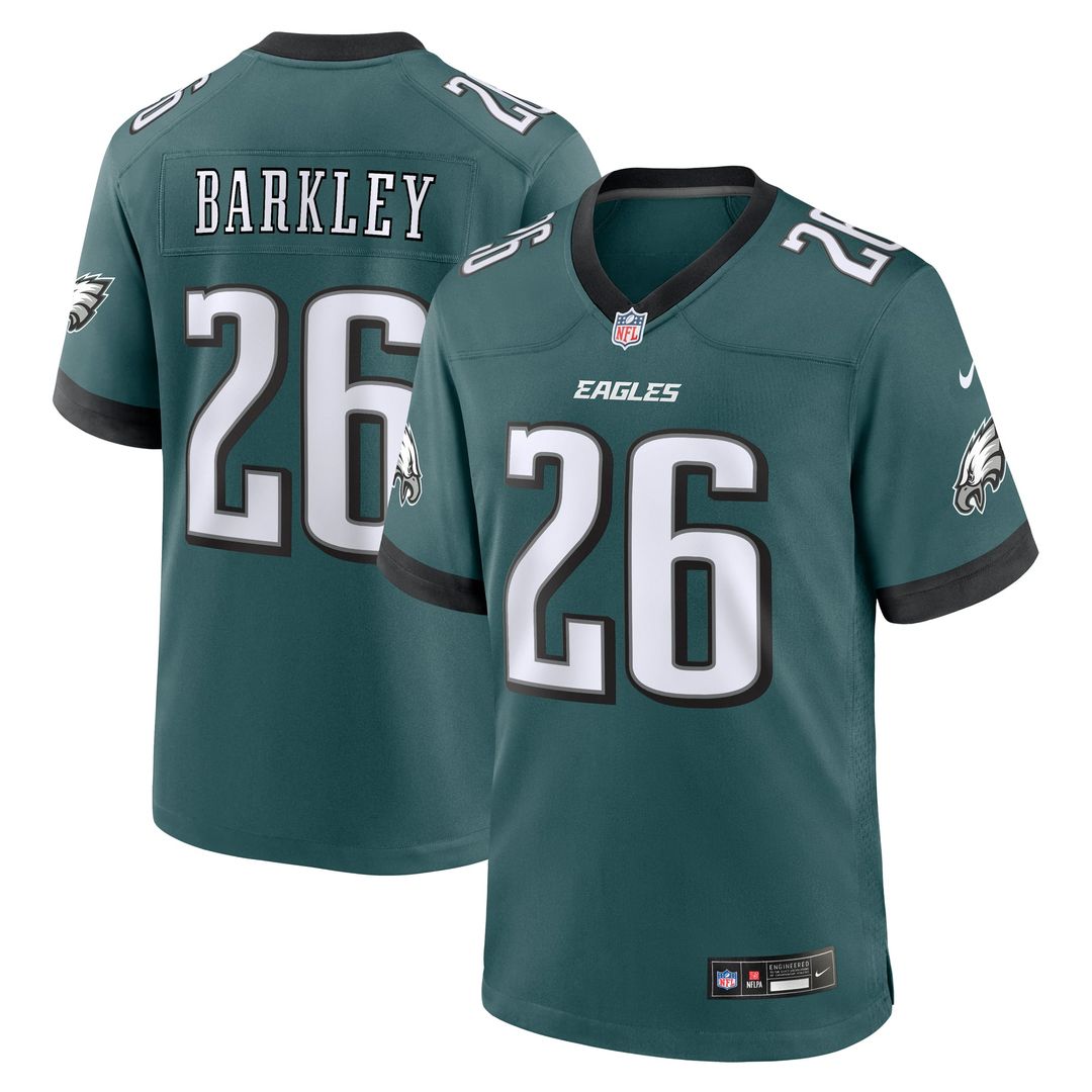 Philadelphia Eagles Saquon Barkley Nike Alternate Game Jersey - Black