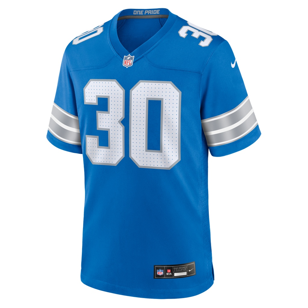 Detroit Lions Khalil Dorsey Nike Team Game Jersey - Blue