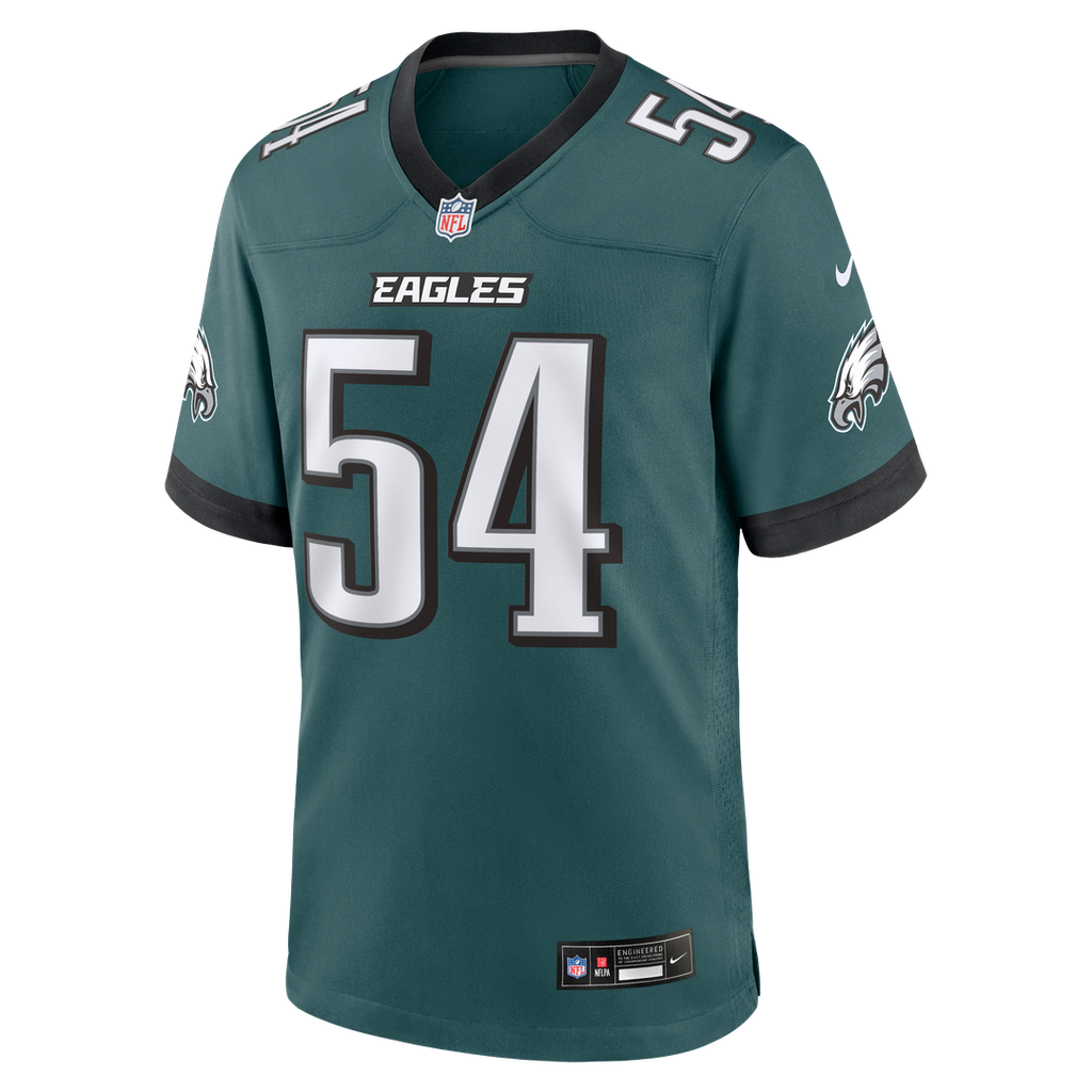 Philadelphia Eagles Jeremiah Trotter Jr. Nike Team Game Jersey - Midnight Green