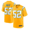 Los Angeles Chargers Khalil Mack Nike Alternate Charger Power Game Player Jersey - Gold