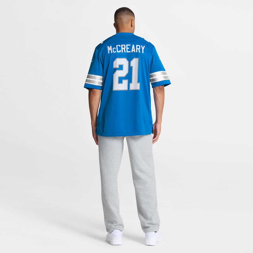 Detroit Lions Roger McCreary Nike Team Game Jersey - Blue