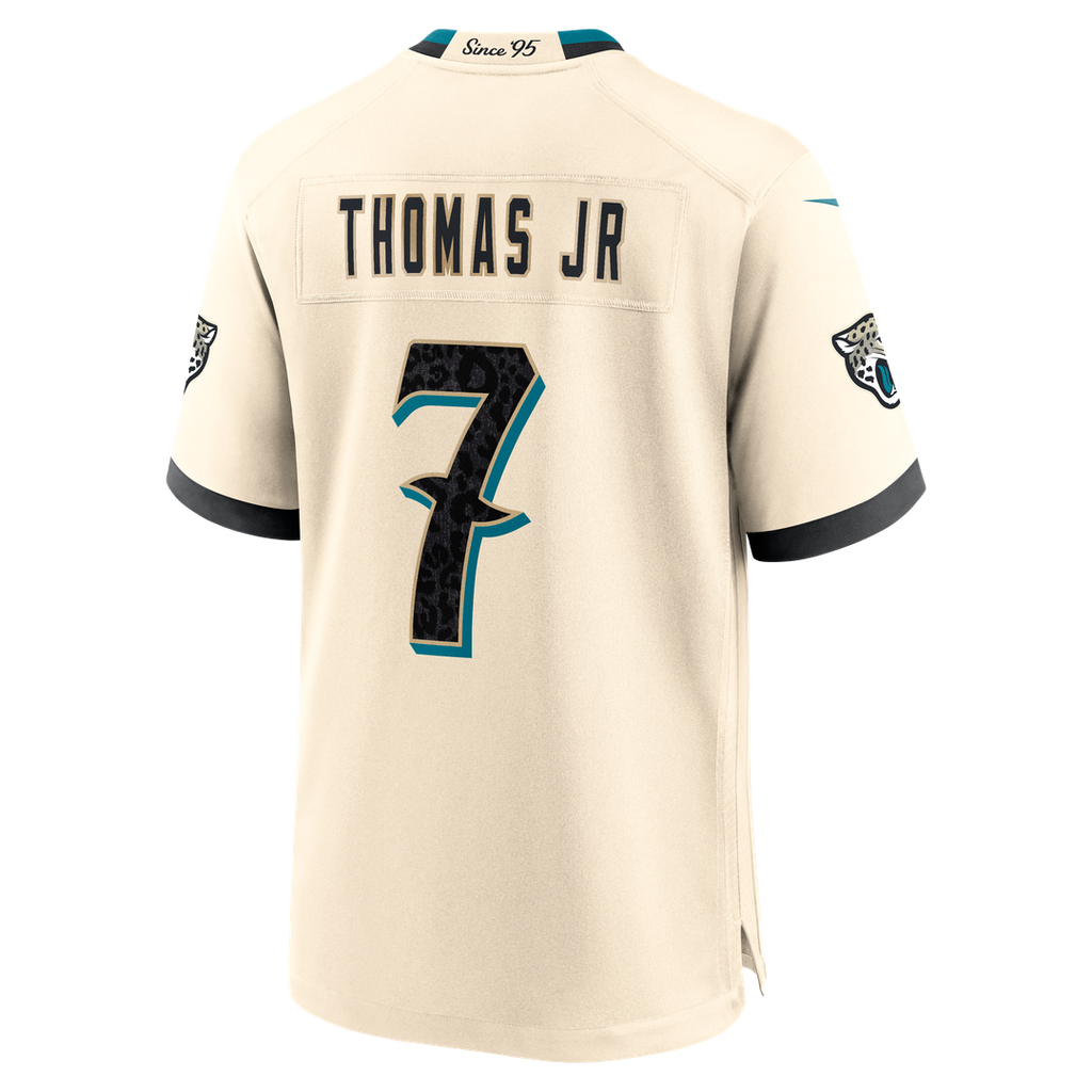 Jacksonville Jaguars Brian Thomas Jr. Nike 2026 Rivalries Collection Game Jersey - Natural