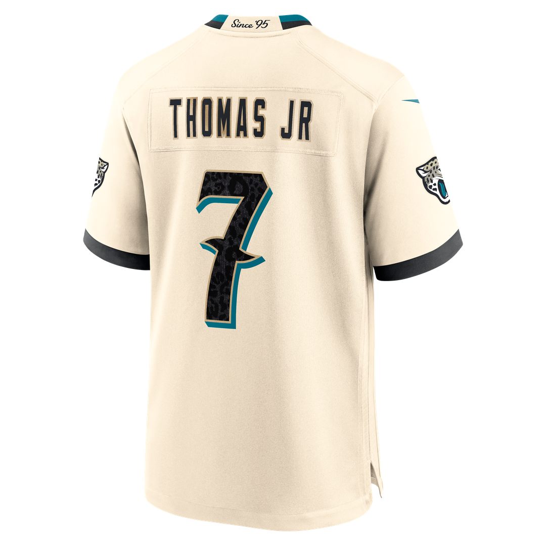 Jacksonville Jaguars Brian Thomas Jr. Nike 2026 Rivalries Collection Game Jersey - Natural