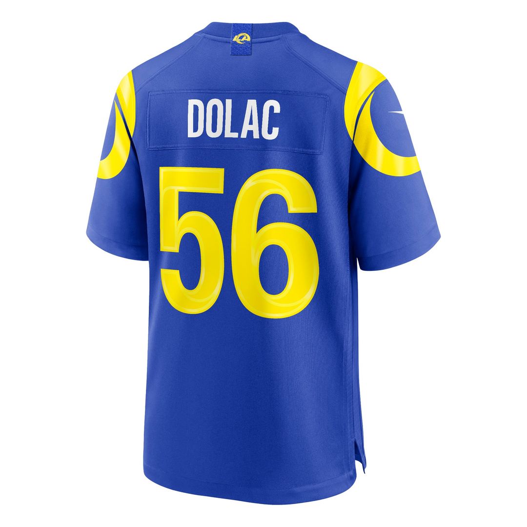 Los Angeles Rams Shaun Dolac Nike Team Game Jersey - Royal