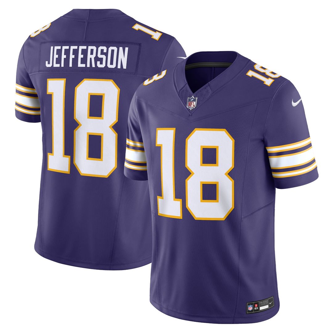 Minnesota Vikings Justin Jefferson Nike Vapor F.U.S.E. Limited Jersey - Purple