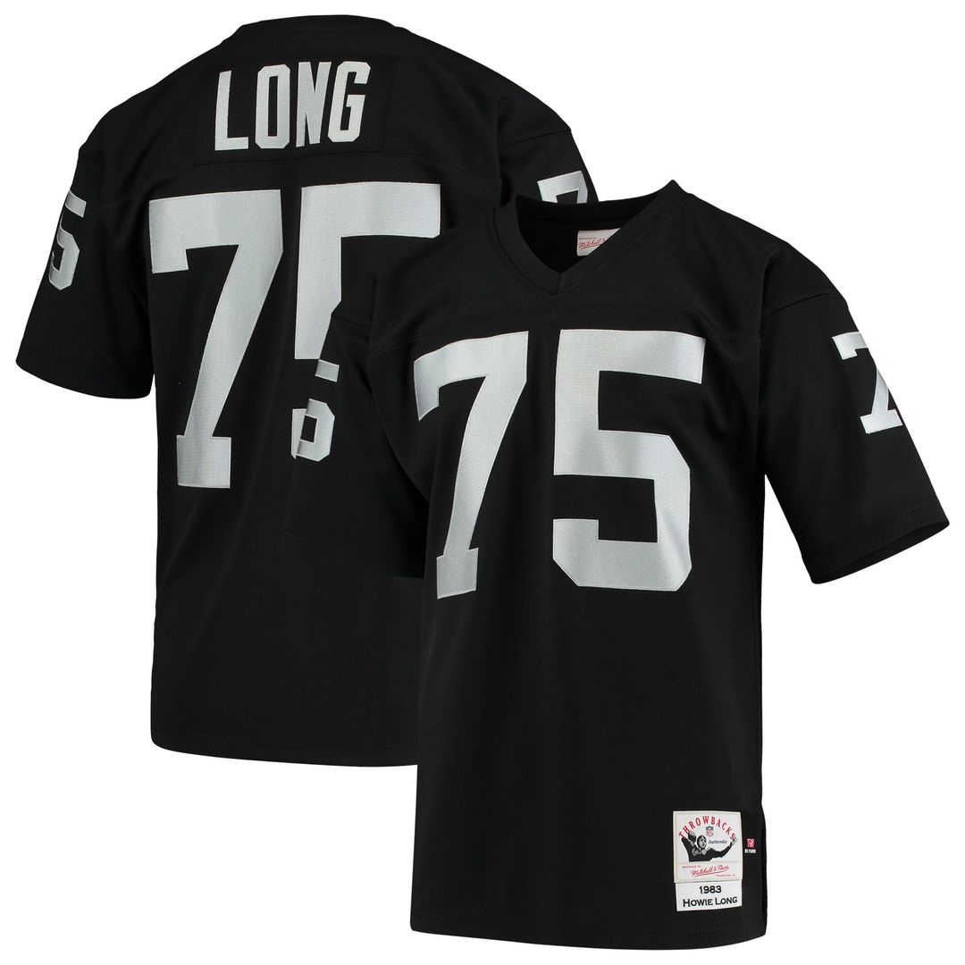 Las Vegas Raiders 1983 Howie Long Mitchell & Ness Authentic Throwback Retired Player Jersey - Black