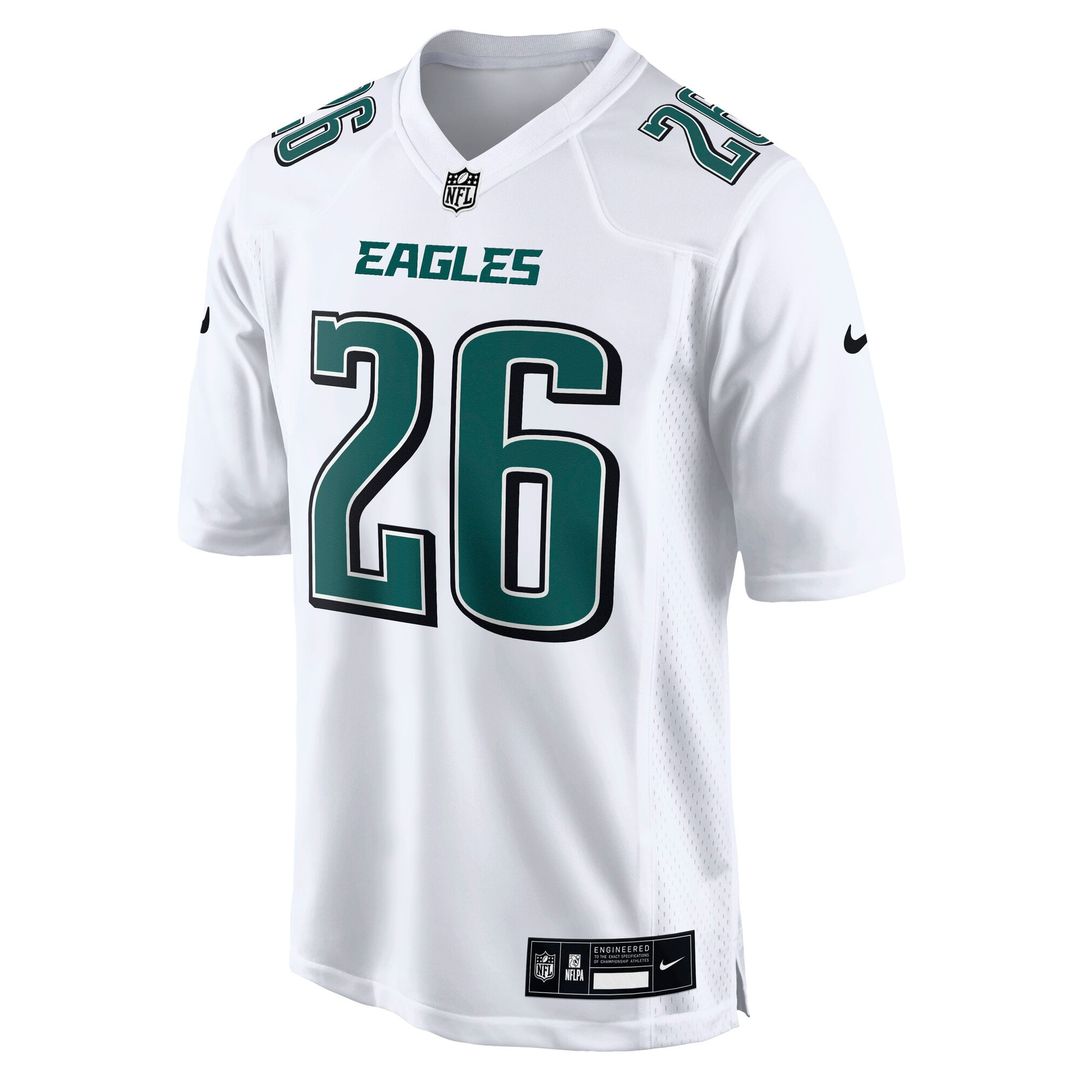 Philadelphia Eagles Saquon Barkley Nike Fashion Game Jersey - Tundra White