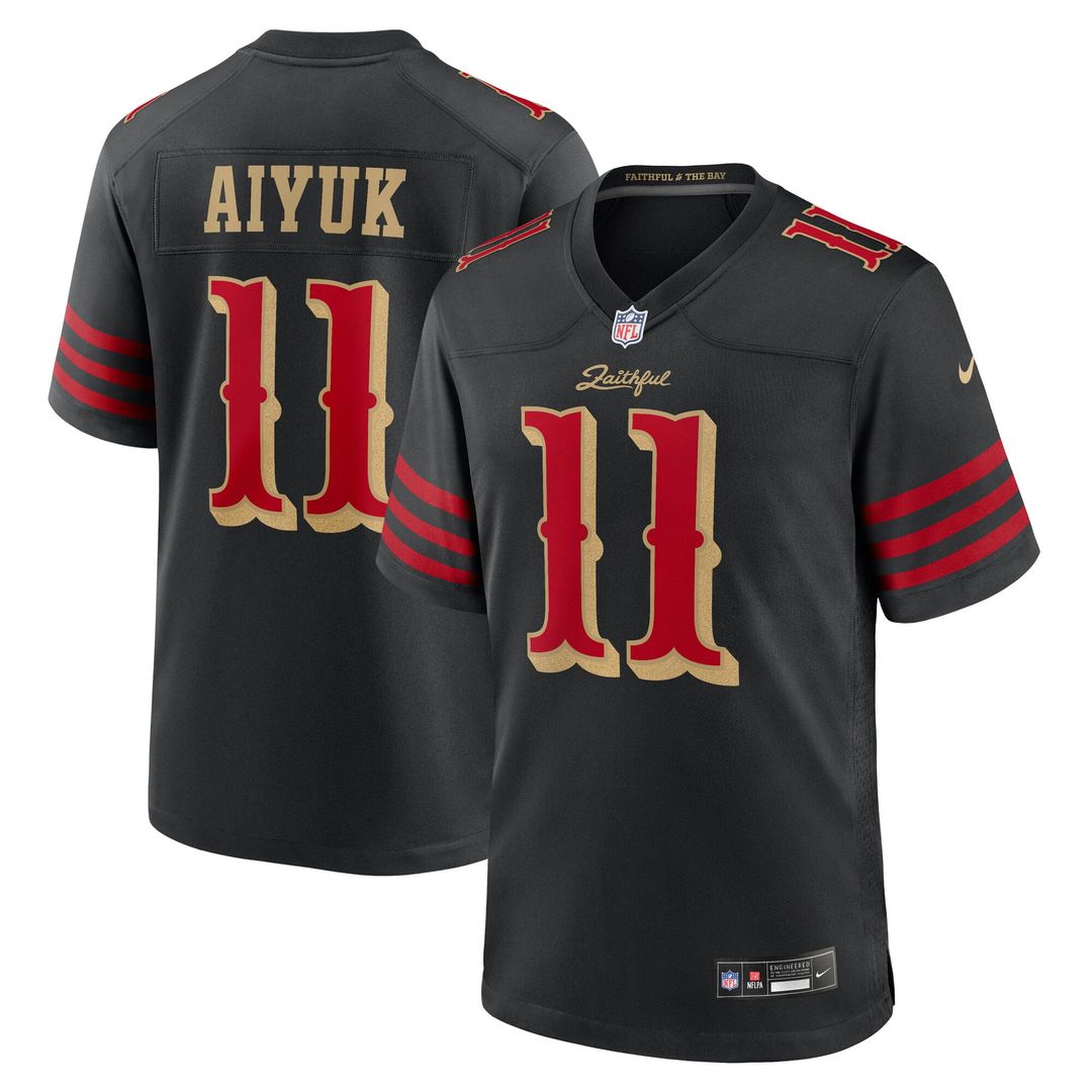 San Francisco 49ers Brandon Aiyuk Nike Rivalries Collection Game Jersey - Black