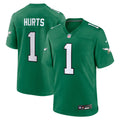 Philadelphia Eagles Jalen Hurts Nike Alternate Game Player Jersey - Kelly Green