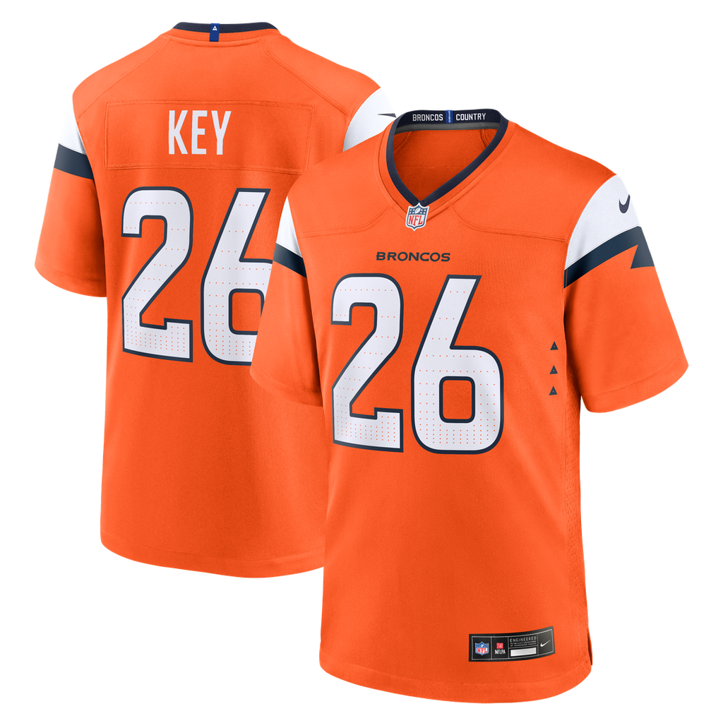 Denver Broncos Devon Key Nike Team Game Jersey - Orange