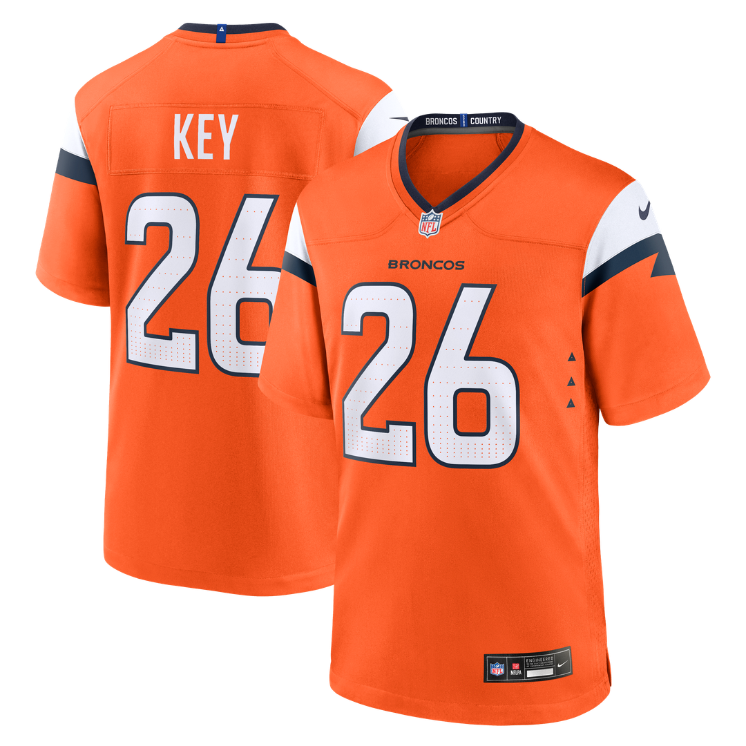 Denver Broncos Devon Key Nike Team Game Jersey - Orange