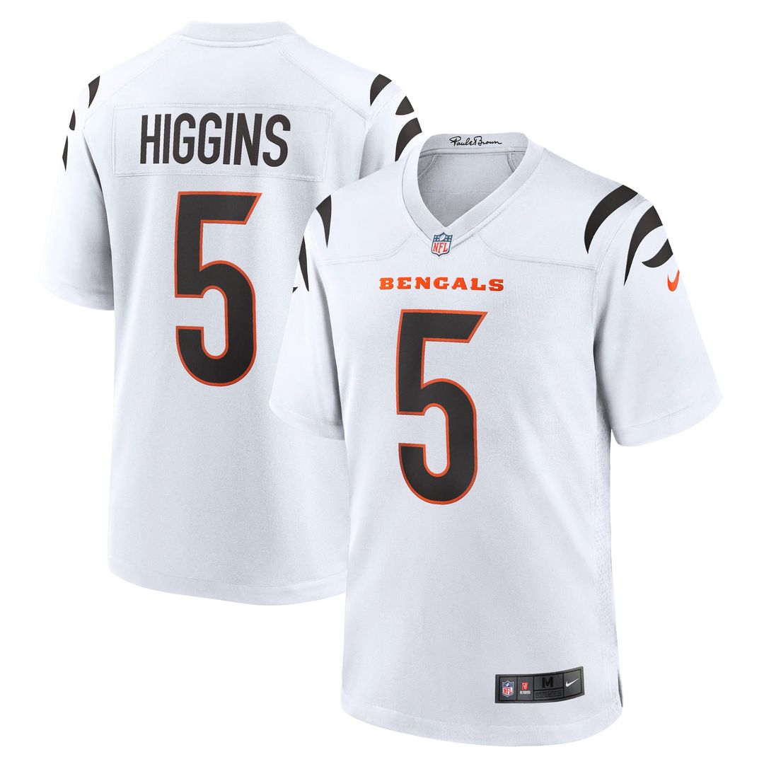 Cincinnati Bengals Tee Higgins Nike Game Jersey - White