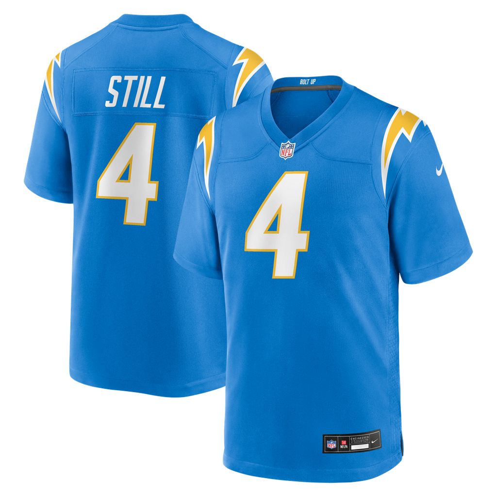 Los Angeles Chargers Tarheeb Still Nike Team Game Jersey - Powder Blue