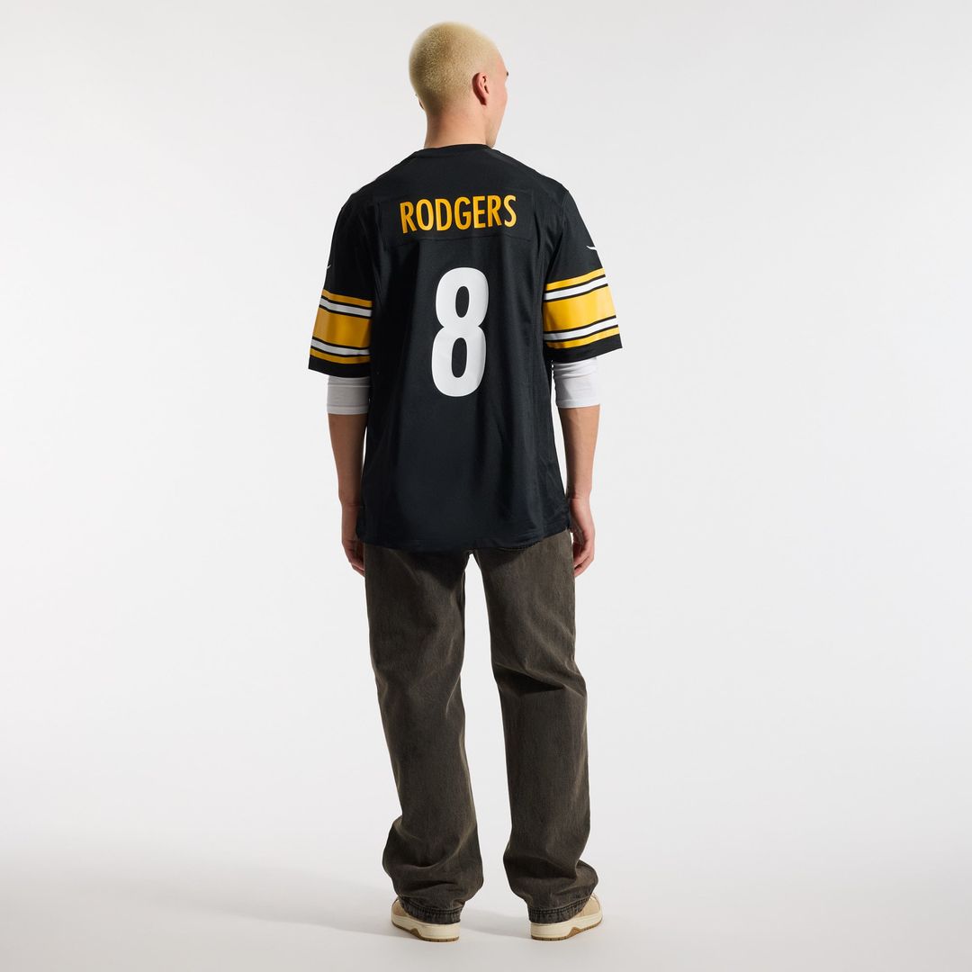 Pittsburgh Steelers Aaron Rodgers Nike Game Jersey - Black