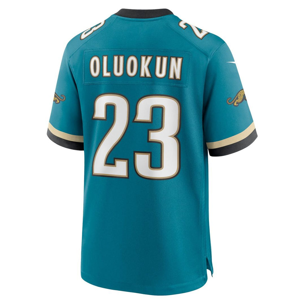 Jacksonville Jaguars Foye Oluokun Nike Prowler Throwback Player Game Jersey - Teal