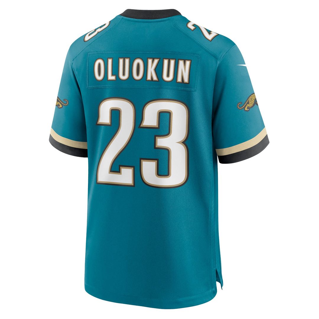 Jacksonville Jaguars Foye Oluokun Nike Prowler Throwback Player Game Jersey - Teal