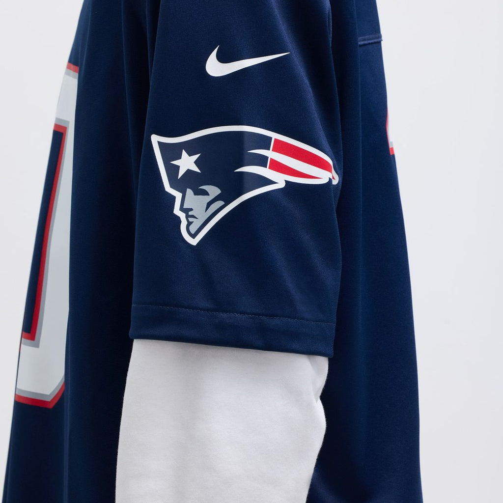 New England Patriots Drake Maye Nike Player Game Jersey - White