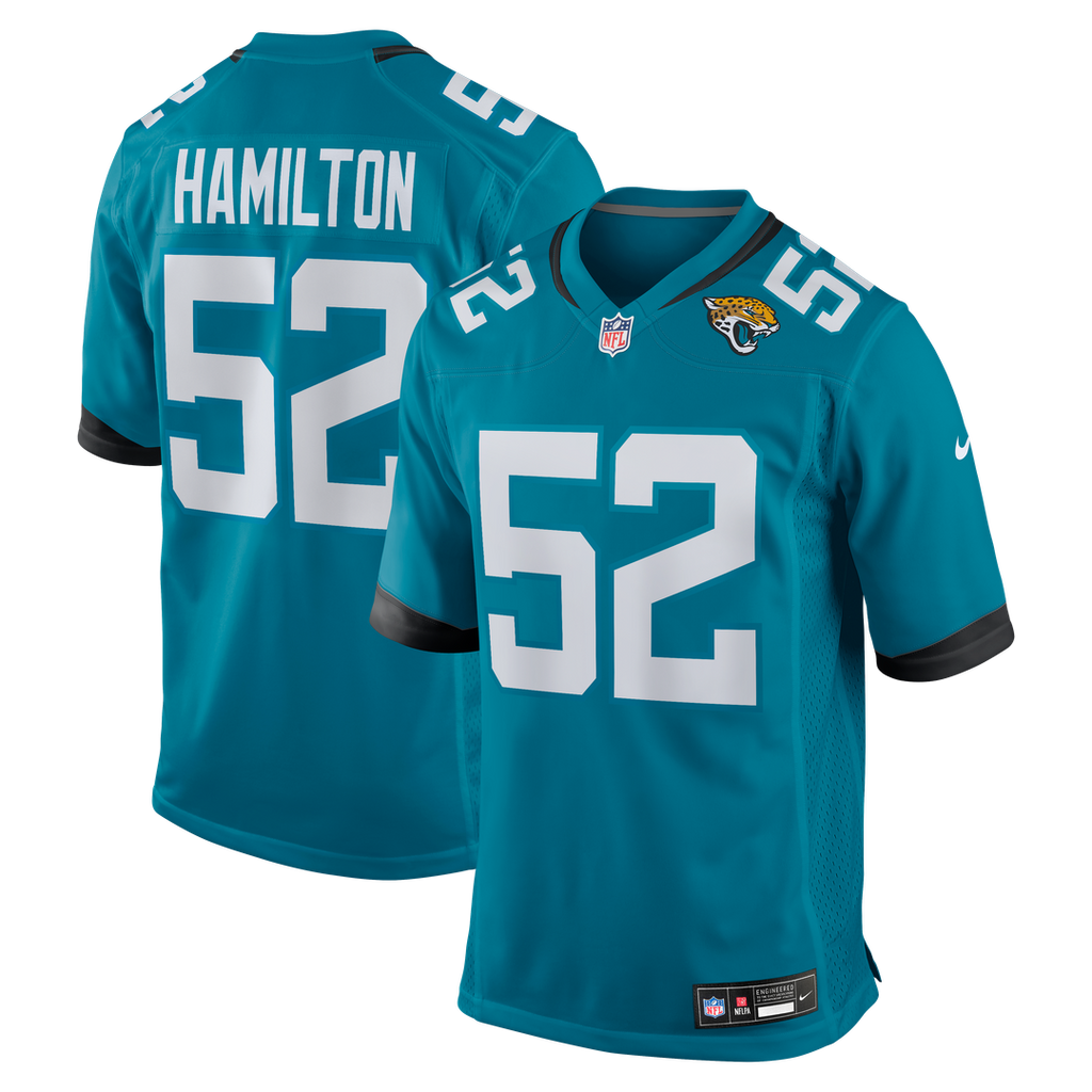 Jacksonville Jaguars DaVon Hamilton Nike Game Jersey - Teal
