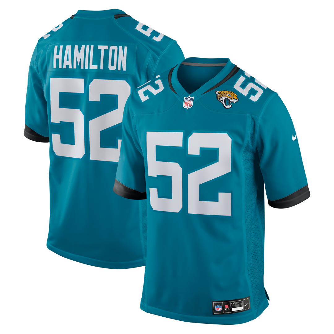 Jacksonville Jaguars DaVon Hamilton Nike Game Jersey - Teal