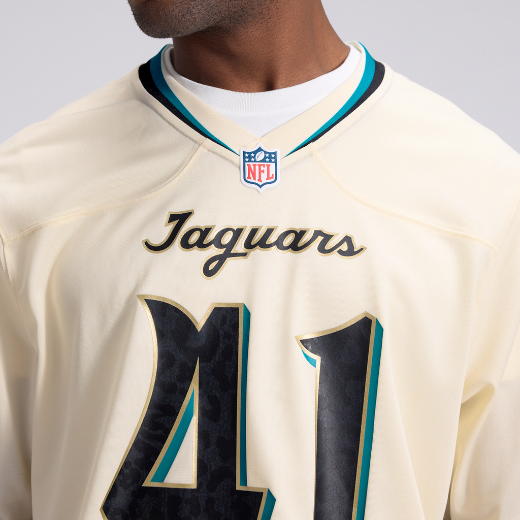 Jacksonville Jaguars Josh Hines-Allen Nike 2026 Rivalries Collection Game Jersey - Natural