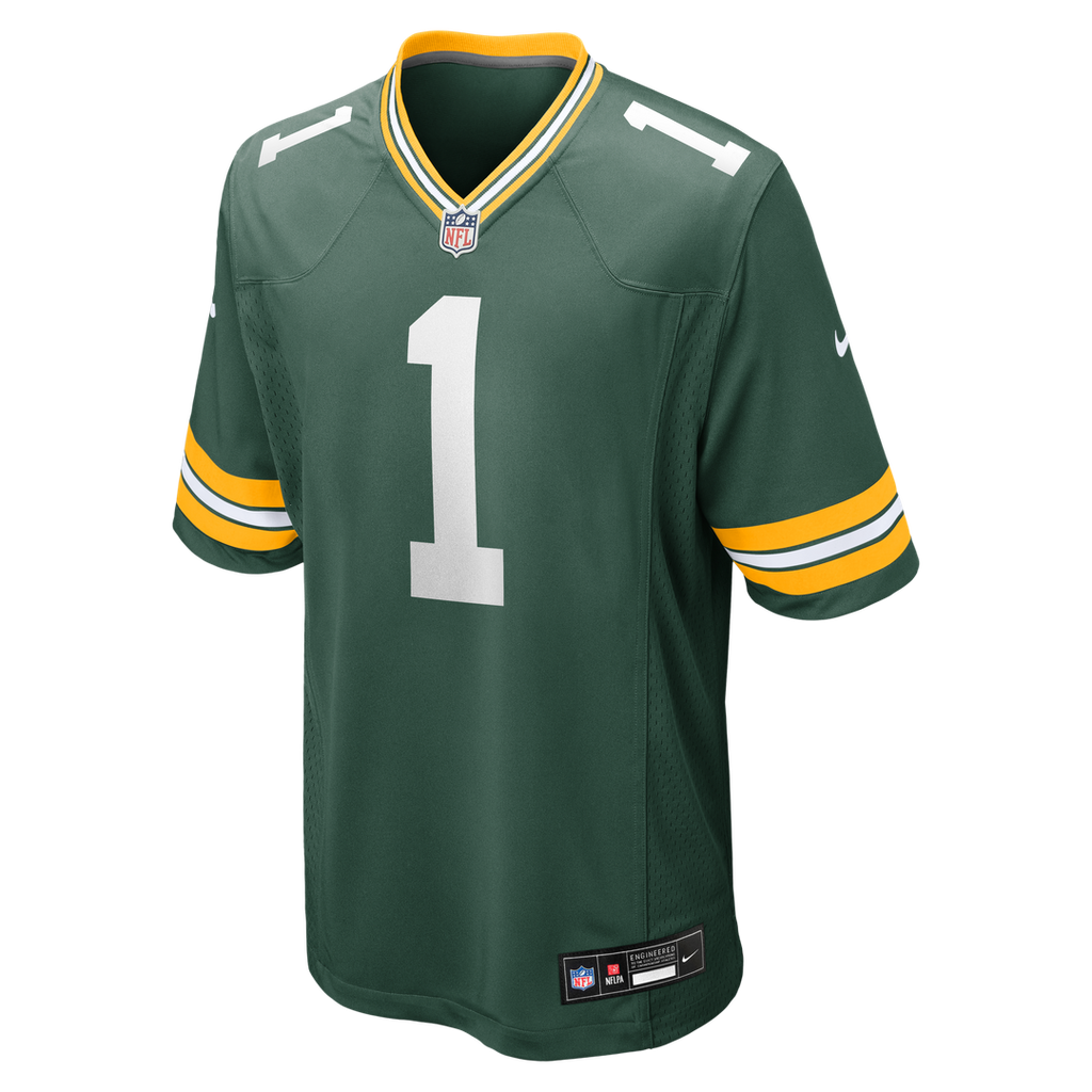 Green Bay Packers Number 1 Dad Nike Game Jersey - Green