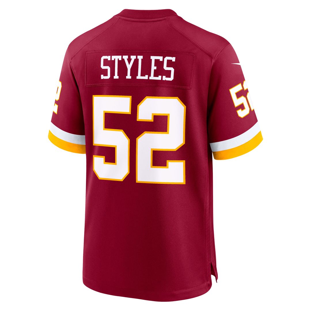 Washington Commanders Sonny Styles Nike Team Game Jersey - Burgundy
