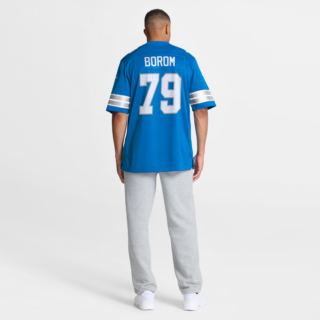 Detroit Lions Larry Borom Nike Team Game Jersey - Blue