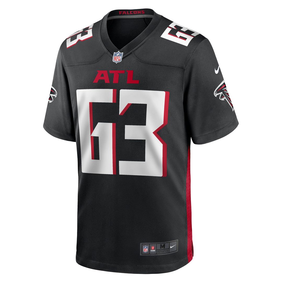 Atlanta Falcons Chris Lindstrom Nike Team Game Jersey - Black