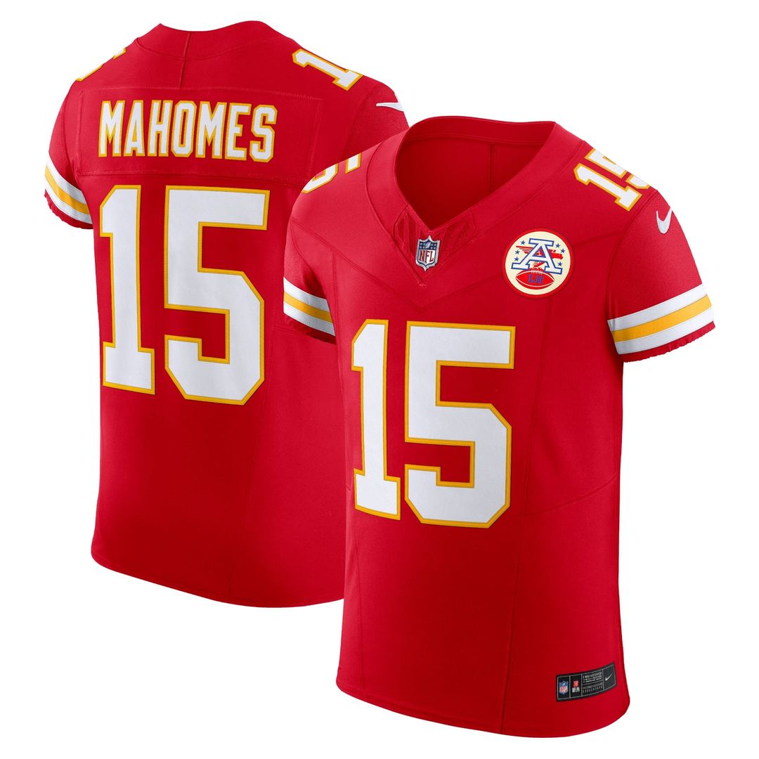 Kansas City Chiefs Patrick Mahomes Nike Team Vapor F.U.S.E. Elite Jersey - Red