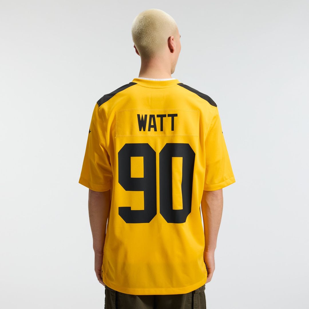 Pittsburgh Steelers T.J. Watt Nike Alternate 1933 Throwback Game Jersey - Gold