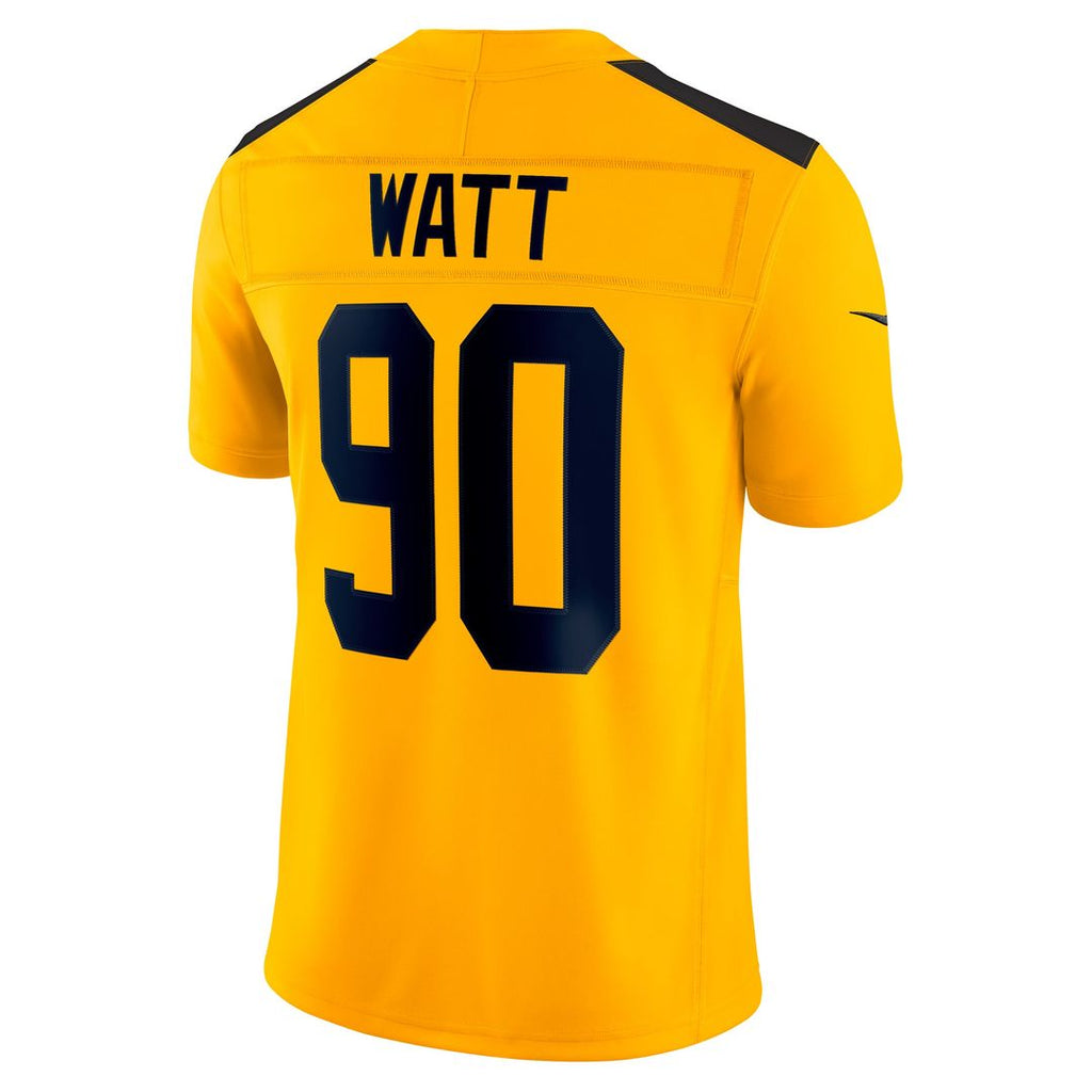 Pittsburgh Steelers T.J. Watt Nike Alternate Vapor F.U.S.E. Limited Jersey - Gold