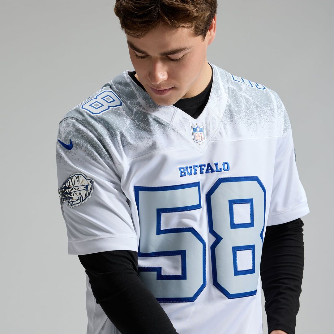 Buffalo Bills Matt Milano Nike Rivalries Collection Stitched Limited Jersey - White