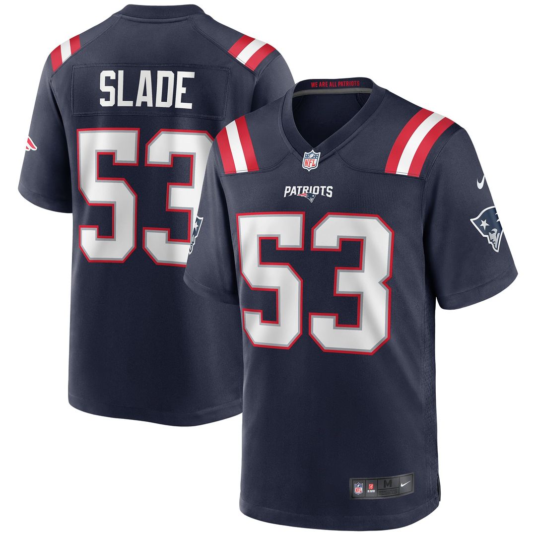 New England Patriots Chris Slade Nike Game Retired Player Jersey - Navy