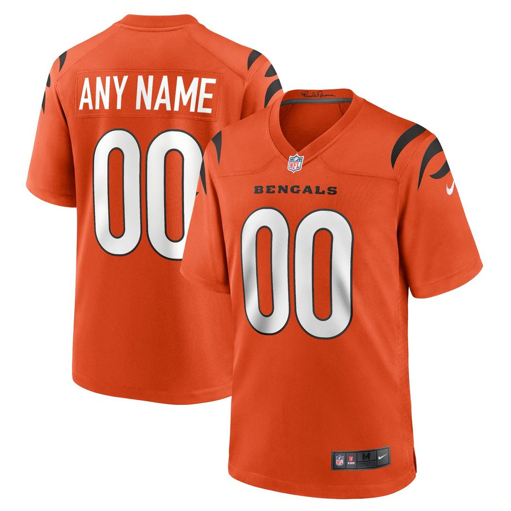 Cincinnati Bengals Nike Game Custom Jersey - Black